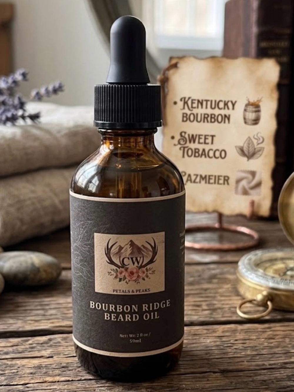 Beard Oil MENS  - BOURBON RIDGE HANDCRAFTED 🥃